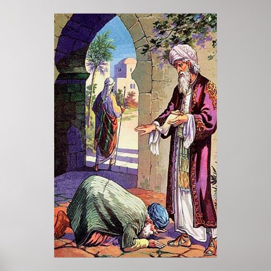 Luke 7:40 50 een verhaal over vergeven poster (Voorkant)