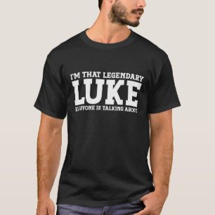 Luke Achternaam Grappig Team Familienaam Luke T SH T-shirt