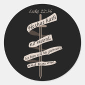 Luke Advice koopt een zwaard Ronde Sticker (Voorkant)