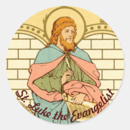 Luke de Evangelist (RLS 08) Ronde Sticker
