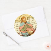 Luke de Evangelist (RLS 08) Ronde Sticker (Envelop)