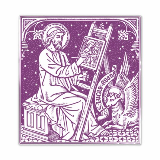 Luke de Evangelist Sticker (Voorkant)