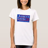 Luke en Laura 2024 maken ware liefde weer geweldig T-shirt (Voorkant)