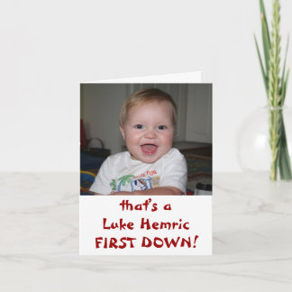 Luke FIRST DOWN!