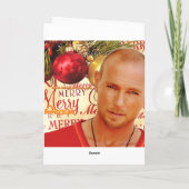 Luke Goss kerstkaart 2009 Feestdagen Kaart (Achterkant)