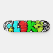 Luke Graffiti - Aangepast gepersonaliseerd wollig  Persoonlijk Skateboard (Horizontaal)