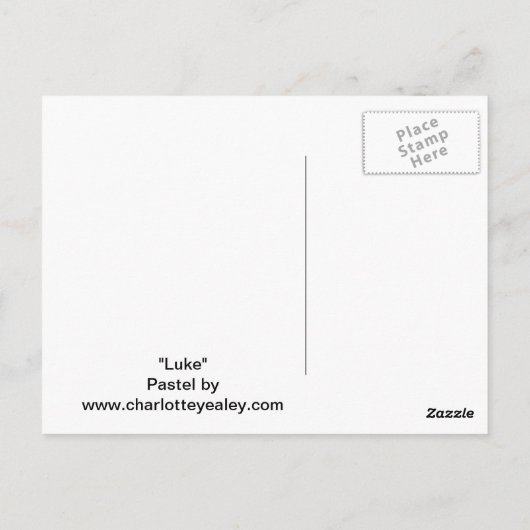 Luke het Briefkaart van de Golden Doodle Dog (Achterkant)