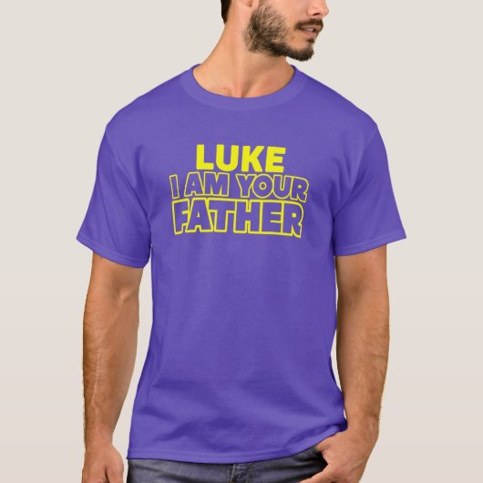Luke Ik Ben Je Vader Geweldig Grappig Vadersdag Ca T-shirt (Voorkant)