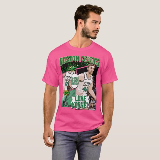 Luke Kornet Basketball Art Celtics T-shirt (Voorkant volledig)