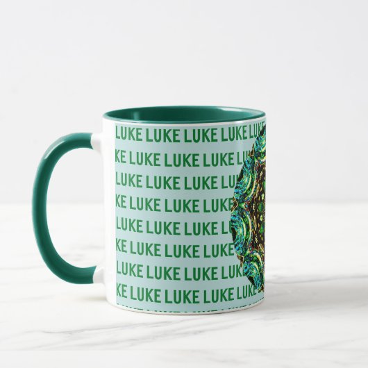 LUKE ~ Personalized Paua Shell Mok ~ (Links)