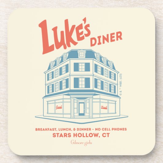 Luke’s Diner Stars Hollow Design Bier Onderzetter (Voorkant)