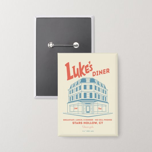 Luke’s Diner Stars Hollow Design Button (Voorkant / Achterkant)