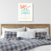 Luke’s Diner Stars Hollow Design Canvas Afdruk (Insitu (Slaapkamer))