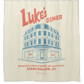 Luke’s Diner Stars Hollow Design Douchegordijn (Voorkant)