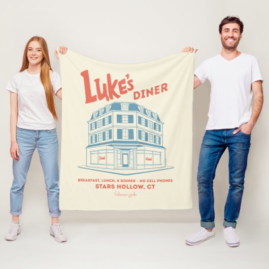 Luke’s Diner Stars Hollow Design Fleece Deken (In situ)