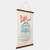 Luke’s Diner Stars Hollow Design Hangend Wandkleed (Gebogen)