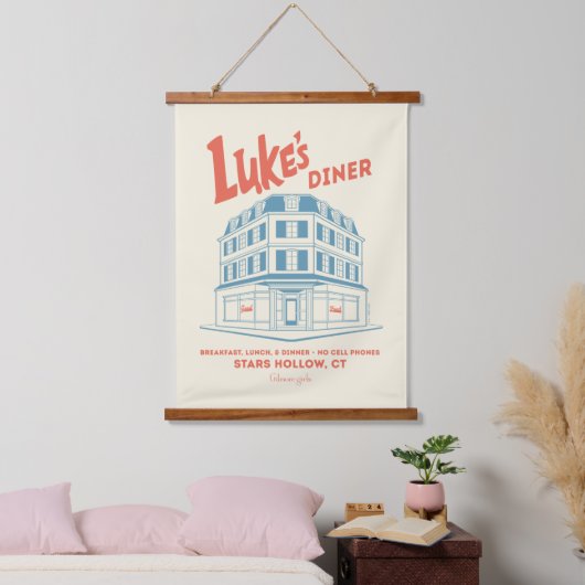 Luke’s Diner Stars Hollow Design Hangend Wandkleed (Slaapkamer)