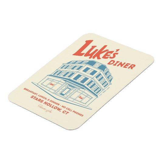 Luke’s Diner Stars Hollow Design Magneet (Linkerzijde)