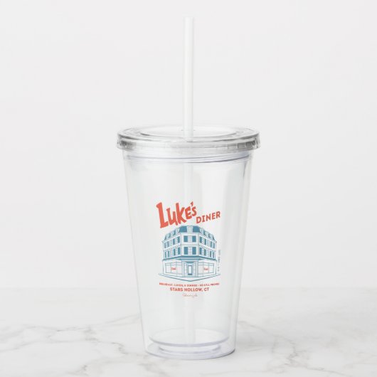 Luke's Diner Stars Hollow-ontwerp Acryl Drinkbeker (Voorkant)