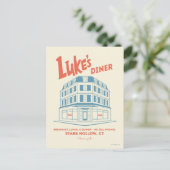 Luke's Diner Stars Hollow-ontwerp Briefkaart (Staand voorkant)