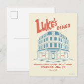 Luke's Diner Stars Hollow-ontwerp Briefkaart (Voorkant / Achterkant)
