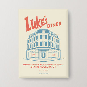 Luke's Diner Stars Hollow-ontwerp Button