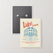 Luke's Diner Stars Hollow-ontwerp Button (Voorkant / Achterkant)