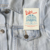 Luke's Diner Stars Hollow-ontwerp Button (Insitu)
