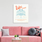 Luke's Diner Stars Hollow-ontwerp Canvas Afdruk (Insitu (Woonkamer))