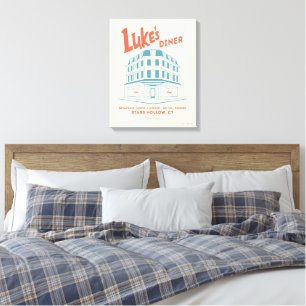 Luke's Diner Stars Hollow-ontwerp Canvas Afdruk