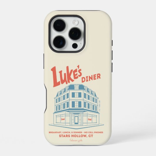 Luke's Diner Stars Hollow-ontwerp iPhone Hoesje (Achterkant)