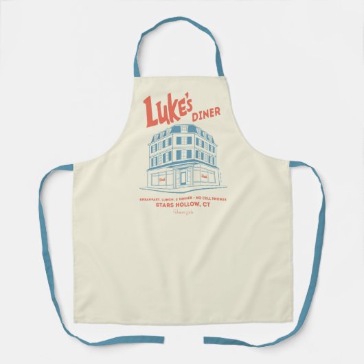 Luke's Diner Stars Hollow-ontwerp Schort (Voorkant)