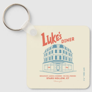 Luke's Diner Stars Hollow-ontwerp Sleutelhanger
