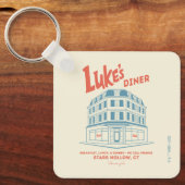 Luke's Diner Stars Hollow-ontwerp Sleutelhanger (Voorkant)