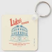 Luke's Diner Stars Hollow-ontwerp Sleutelhanger (Achterkant)