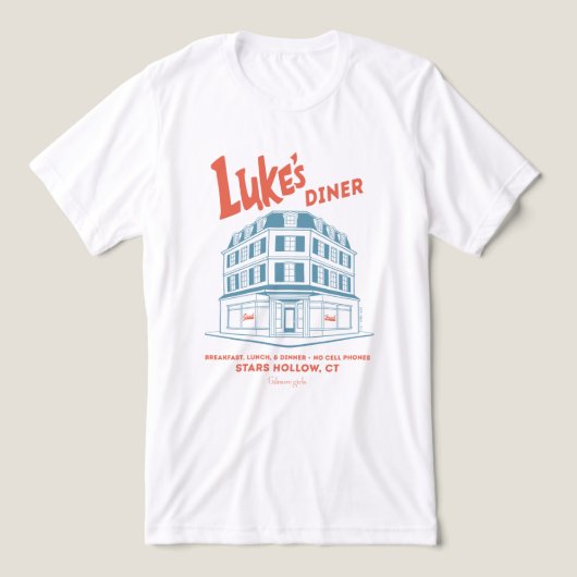 Luke's Diner Sterren Hollow Design Tri-Blend Shirt (Design voorkant)