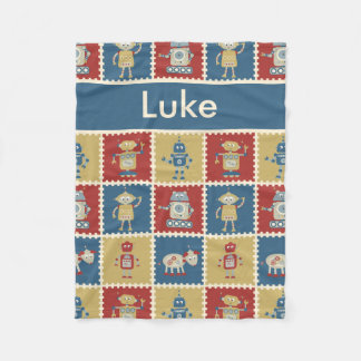 Luke's persoonlijke Robot Blanket Fleece Deken