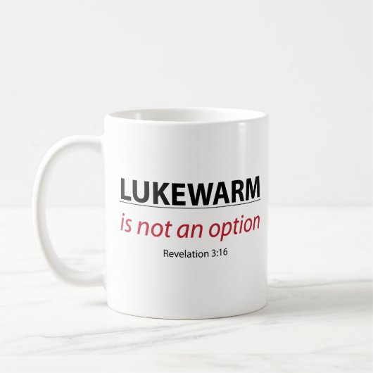 LUKEWARM is GEEN optie Koffiemok (Links)