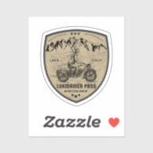 Lukmanier Pass Zwitsers-Alpen motortocht c Sticker (Vel)