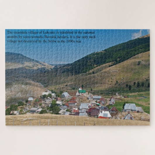 Lukomir Bosnia Mountain Village Large Legpuzzel (Horizontaal)