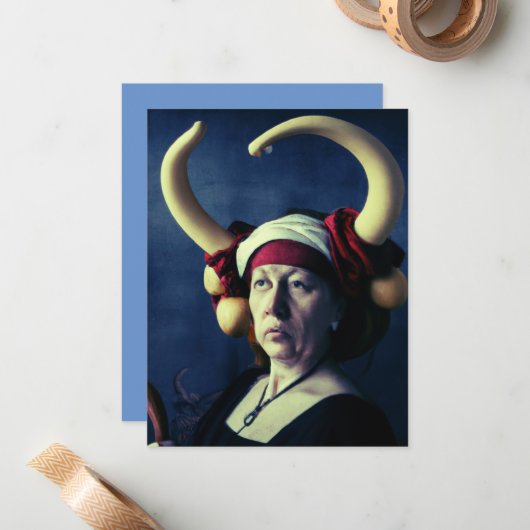 Lukrezia Notitiekaartje (Voorkant / Achterkant in situ)