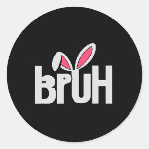 Lul meme grappige uitdrukking bro begroeting tiene ronde sticker