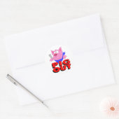 lul ronde sticker (Envelop)