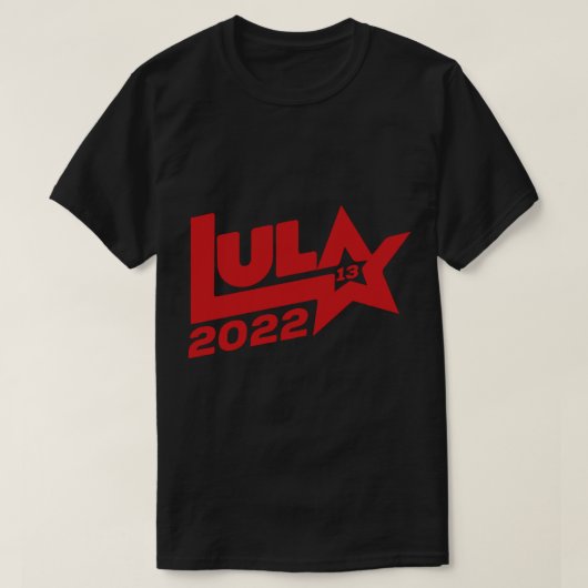 Lula 2022 13 PT eleições presidenciais Brasil 2022 T-shirt (Design voorkant)