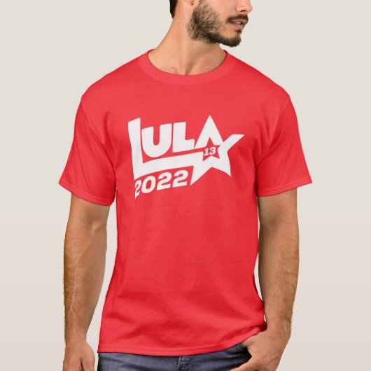 Lula 2022 13 PT eleições presidenciais Brasil 2022 T-shirt (Voorkant)