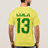 Lula 2022 13 PT Lula Livre Lula Presidente Brasil T-shirt (Achterkant)