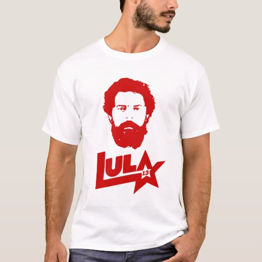 Lula 2022 13 PT Lula Livre Lula Presidente Brasil T-shirt (Voorkant)