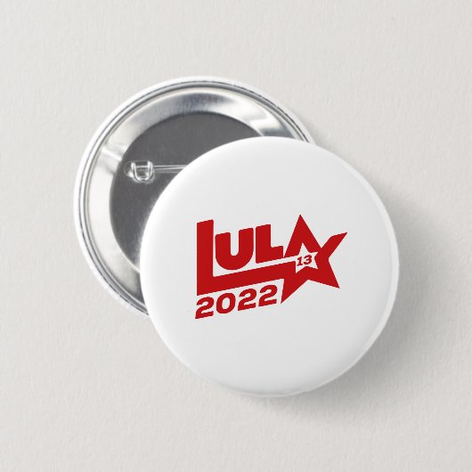 Lula 2022 13 PT Presidente Brasil Ronde Button 5,7 Cm (Voorkant /achterkant)