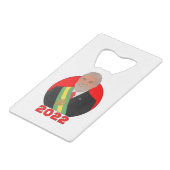 Lula 2022 creditkaart flessenopener (Achterkant Gekanteld)