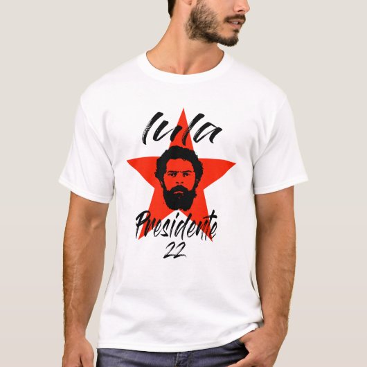 Lula 2022 Lula Presidente 13 Fora Bolsonaro T-shirt (Voorkant)